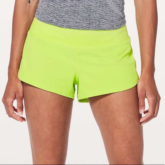 lululemon athletica Pants - 🎉 Lime Green Yellow Lululemon Speed Up Shorts